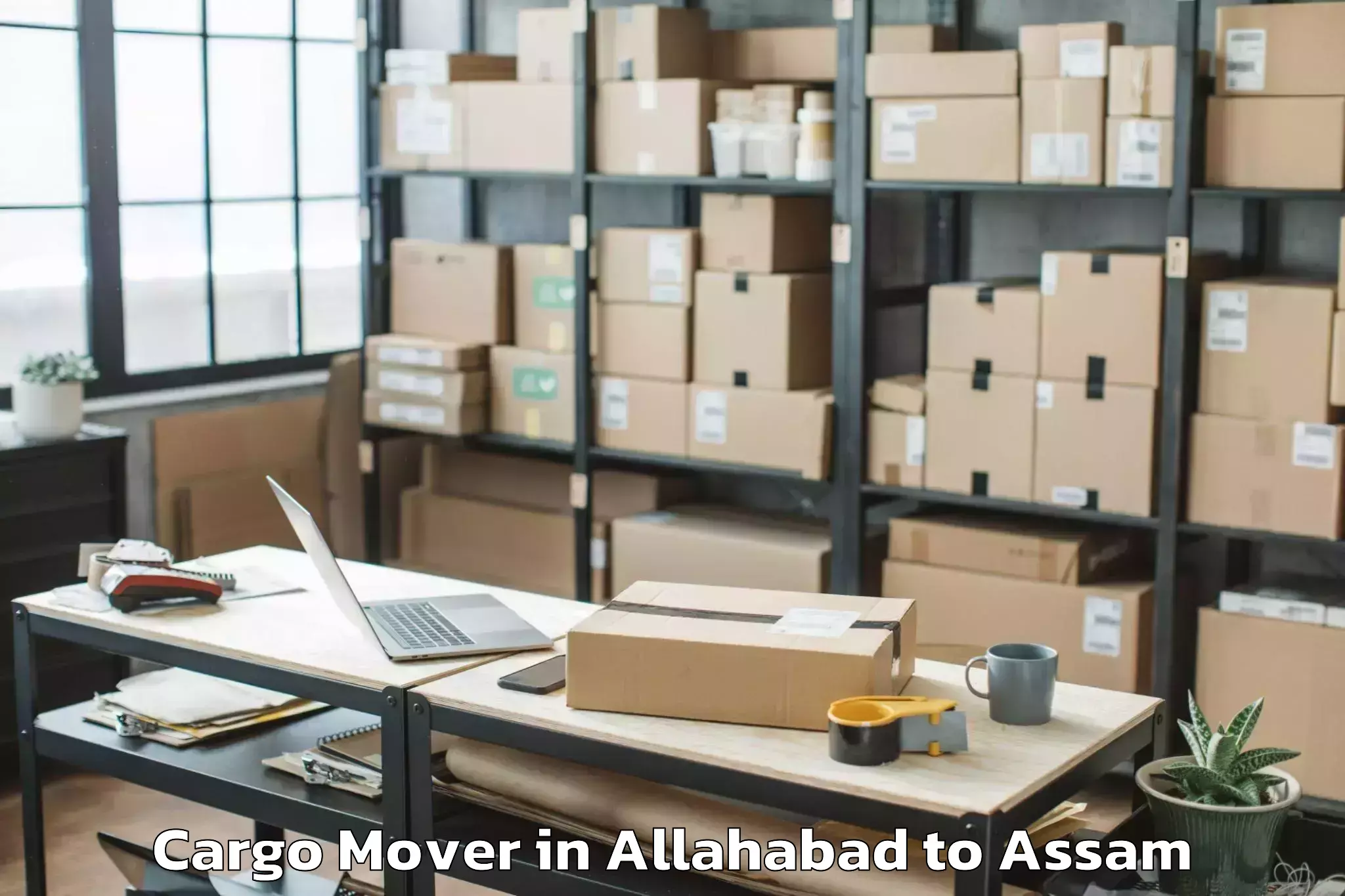 Hassle-Free Allahabad to Srimanta Sankaradeva Universit Cargo Mover